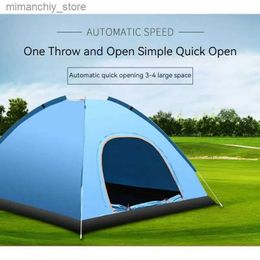 Tents and Shelters Jung-Stay Automatic Pop-up Tent 1-2 Person Outdoor Instant Setup Tent 4 Season Waterproof Tent for Hiking Camping Travelling Q231115