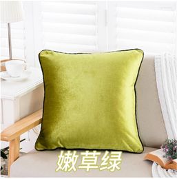 Pillow Designed Black Elegant Pillowcase Car Decorative High Quality Cover Soft Pure Colour South Korea Velvet