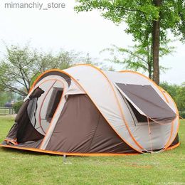 Tents and Shelters Outdoor Large Camping Tent Full-Automatic Instant Unfold Rain-Proof Tent Family Multi-Functional Portab Dampproof Camping Tent Q231117