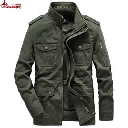 Men's Jackets Men's Denim Jacket Business 100% Cotton Washed Coats Multi Pockets Tactical Military Cargo Varsity Bomber Jacksets Men Parkas 231115