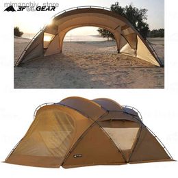 Tents and Shelters 3F UL GEAR 2023 Beet Tent 16Outdoor Camping 40D Nylon Spherical Tent Breathab Large Space Tunnel Tent With Chimney Mouth Q231115