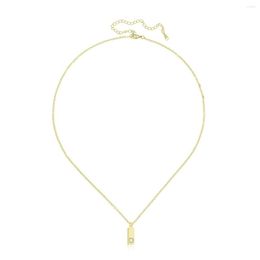 Pendant Necklaces Gold-plated 26 A-Z Letter Cubic Zirconia Stones Micro-pave Necklace Women 2023 Fashion CZ Brass Jewelry Choker