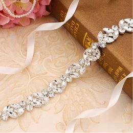 Rhinestones Wedding Belts Wedding Sash Diamond Bridal Thin Belt for girl Bridal Sashes