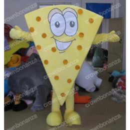 cute yellow cheese Mascot Costumes Halloween Cartoon Character Outfit Suit Xmas Outdoor Party Outfit Unisex Promotional Advertising Clothings