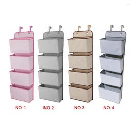 Storage Bags Multi Pockets Non-woven Fabric Wall Hanging Bag Closet Organizer Pocket Bedroom