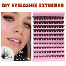 False Eyelashes DIY Lashes Extension In Lots Faux Cils 3D Individual Cluster Volume Set Home