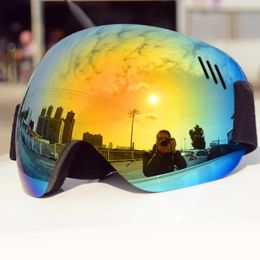 Outdoor Eyewear Light Ski Goggles Double Lens Layers UV400 Anti Fog Big Mask Glasses Skiing Men Women Snow Snowboard Winter 231115