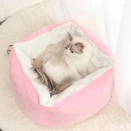 Kennels Removable Washable All Season Soft Dog Travel Bed Cat Mattress House Cushion For Pet Kitten Hamster Products