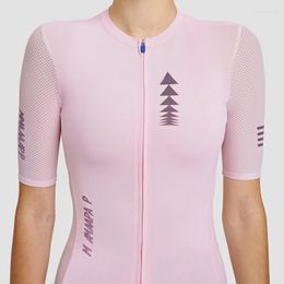 Racing Jackets Women Cycling Jersey Summer T-Shirts Quick Dry Bicycle Tops Wear Short Sleeve Pink Shirts Bike Clothes Uniform Gear Maillot