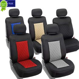 New Universal Car Seat Covers 2 Front Seat Diamond Lattice Fabric Seat Car Covers Fit for Most Car SUV Truck Seat Cushion Protector