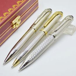 High Quality Office For Business Pen Birthday Refill Stationery Fashion Silver Write Pens Car Ballpoint Gift Ahggp