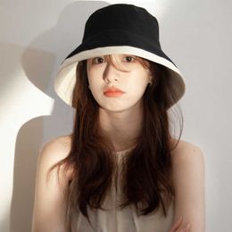 Wide Brim Hats Ladies Outdoor UV Protection Sun Hat Woman Summer Visor Fisherman Cap Girl Daily Solid Bucket Hats Fashion Wide Brim Sun Hats AA230414