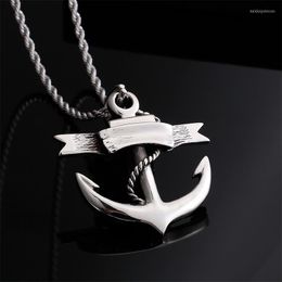 Pendant Necklaces European And American Retro Nostalgic Navy Hooks Anchor Men Women Couple Chain Accessories