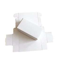 Jewellery Boxes 50PCS Blank White Paper Handmade Soap Box Cardboard Jewellery Wedding Party Favour White Craft X-mas Gift Cosmetic Packaging Boxes 231115