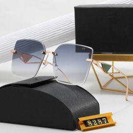 Metallversion Designer-Sonnenbrillen für Damen und Herren Fashion Model Special UV 400 Protection Letter Leg Double Beam Frame Outdoor