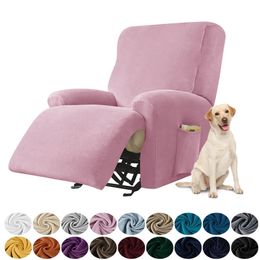 Chair Covers Velvet Recliner Sofa Lazy Boy Elastic Protector Relax Armchair Cover Lounge Home Pets Anti Scratch Single 231115