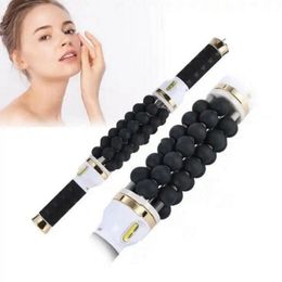 Handheld electric micro-vibration pressure therapy neck back roller massage machine for muscle relax pain relief