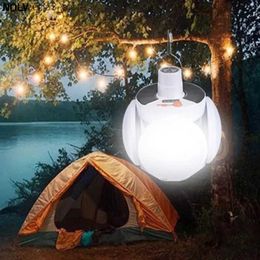 Camping Lantern Environmental Friendly Solar Led Bulb DC Rechargeable Hanging Camping Lantern Waterproof Emergency Work Light For Hiking Fishing Q231116