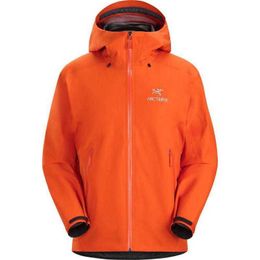 Arcterys Apparel Beta Ltar Jacket Sv Waterproof Outdoor Hiking Hardshell Mens Clothing Charge Mens Charge Coat Trend Beta LT Bright Orange Autumn Winter Comfo WNIUA