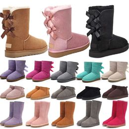 designer boots australia slippers tasman womens platform winter booties snow boot ankle short bow mini fur black chestnut shoes UGGsity