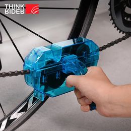 Bike Groupsets ThinkRider Portable Bicycle Chain Cleaner Brushes Scrubber Wash Tool Mountain Cycling Cleaning Kit Outdoor Accessory 231115