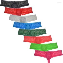 Underpants Men's See-through Cheeky Underwear Super Soft Gay Bikini Mini Boxers Brazilain Cut Shorts