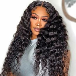Loose Deep Wave Wig 360 Lace Frontal Wigs Pre Plucked Transparent HD Lace Front Human Hair Wigs deep wave perruque