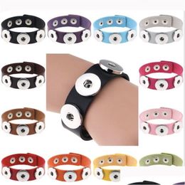 Charm Bracelets Noosa Chunks Snap Bracelet Charms 18Mm Metal Button Leather Bangles Ginger Statement Gifts Jewellery For Men Drop Delive Dhw5N