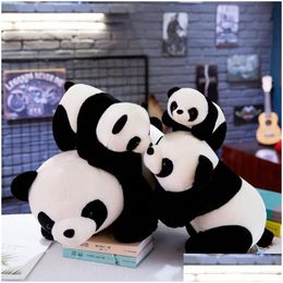 Stuffed Plush Animals New Fashion Cute Panda Shape Toy Soft Child Doll Home Decoration Kids Drop Delivery Toys Gifts Dhyrp