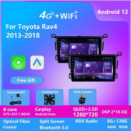 9 Inch 8 Cores Android Car Radio Video Navi Multimedia Player Audio Stereo Gps Navigation for RAV4 2013-2018 Head Unit 128G