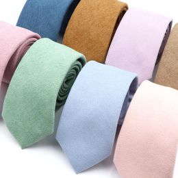 Bow Ties 29 Colourful Solid Colour Mens Tie Cotton Soft Corduroy For Men Women Romantic Wedding Party Necktie Green Pink Khaki Cravat