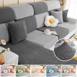 Chair Covers Jacquard Sofa Stretch Spandex Cushion Cover L-shaped Couch Slipcover Removable Furniture Protector Living Room