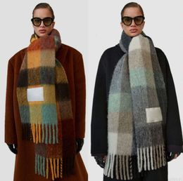 Men AC and women general style cashmere scarf blanket scarf women's colorful plaid8LKY95