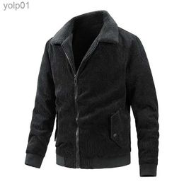 Men's Jackets 2022 Winter New Men's Rrsible Plush Jacket Solid Versatile Personalized Loose Large Baseball Uniform Casual CoatL231115