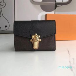 2023-New Fashion Flower Pattern purse Handbags High Quality Purses Bag Women Classic Style Genuine Leather Womens wallet