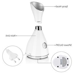 FreeShippingNano Ionic Facial Steamer Facial Deep Cleaning Hot Steamer Cleaner Face Sprayer Machine Beauty Face Steaming Device Facial Teek