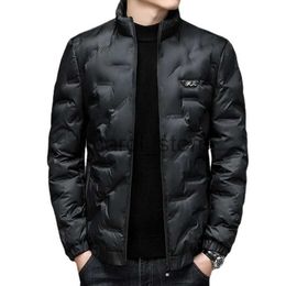 Men's Down Parkas Winter Men's Casual Cotton Jacket with Plush and Thick Standing Collar Comfortable and Warm Design tops J231115