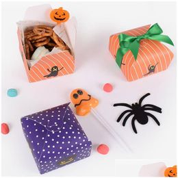 Gift Wrap Lovely Halloween Cookie Candy Packaging Bags Mticolor Pouch Box Ct0270 Drop Delivery Home Garden Festive Party Supplies Eve Dh8Jo