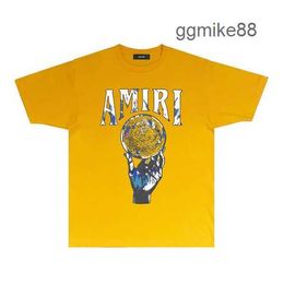 Amirs Mens Designer t Shirts for Men Shirt Men's Womens a Miri Splash Paint Tshirt Label Complete Hip Hop High Street Shirt Label Complete S/xxl 3C57