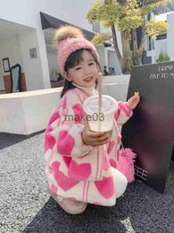 Jackets New Girls Jacket Fleece Thickness Kids Coats Children Outerwear Winter Autumn J231115