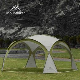 Tents and Shelters Mounthiker Outdoor 15D Oxford Camping Dome Tents 8-10 Person Circular Large Canopy for Cool Canopy Rain Proof Sun Proof Sunshade Q231115