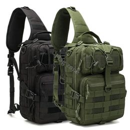 Outdoor Bags 10L Shoulder Bag Military Molle Tactical Large Capacity Backpack Travel Pack Crossbody Camping Hunting Camo 231114