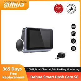 Car DVRs Dahua S6 Dashcam 1080P WiFi Front And Rear Touch Screen Dual Lens Recorder Voice Control Loop Recording For Car DVR Dash Camera Q231115