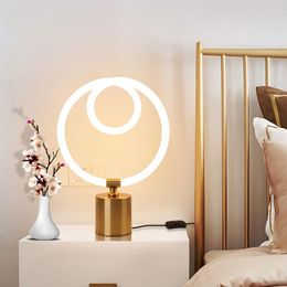 Table Lamps Modern LED Plastic Tube Lamp Bedroom Bedside Study Reading Office Bar Desk Home Decor Living Room Light Fixtures