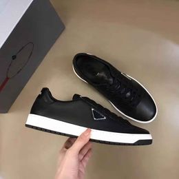 Top Brand 2023 Brushed Leather Sneakers Shoes Men White Black Skateboard Walking Luxury Footwear Enameled-metal Casual Outdoor Trainer EU38-46