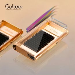 False Eyelashes Gollee Black Velvet Eyelash Extensions Volume Lash Extensions Easy Fan Lashes Individual Eyelash Extension IEE-05 For Salon 231031