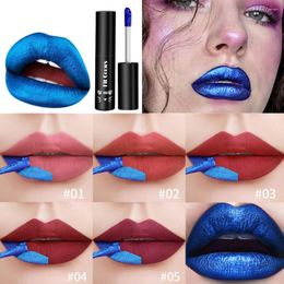 Lip Gloss 5 Colors Tear Off Glaze Matte Liquid Lipstick Tint Color Dye Waterproof Stain Makeup Peel Cosmetics