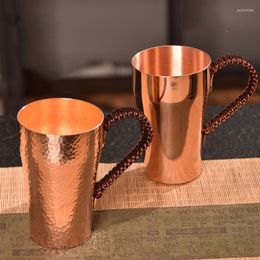 Mugs Pure Handmade Copper Water Cup Tea Thickened Mouth Household Drinking Fountain