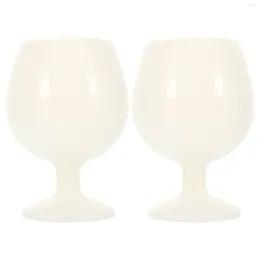 Wine Glasses 2 Pcs Tall Feet Silicone Cocktail Drinking Cup Silica Gel Accessory