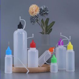 Empty Bottle 3ml 5ml 10ml 15ml 20ml 30ml 50ml Needle Bottle for Plastic Dropper Bottles With Metal Tips Jwdlo